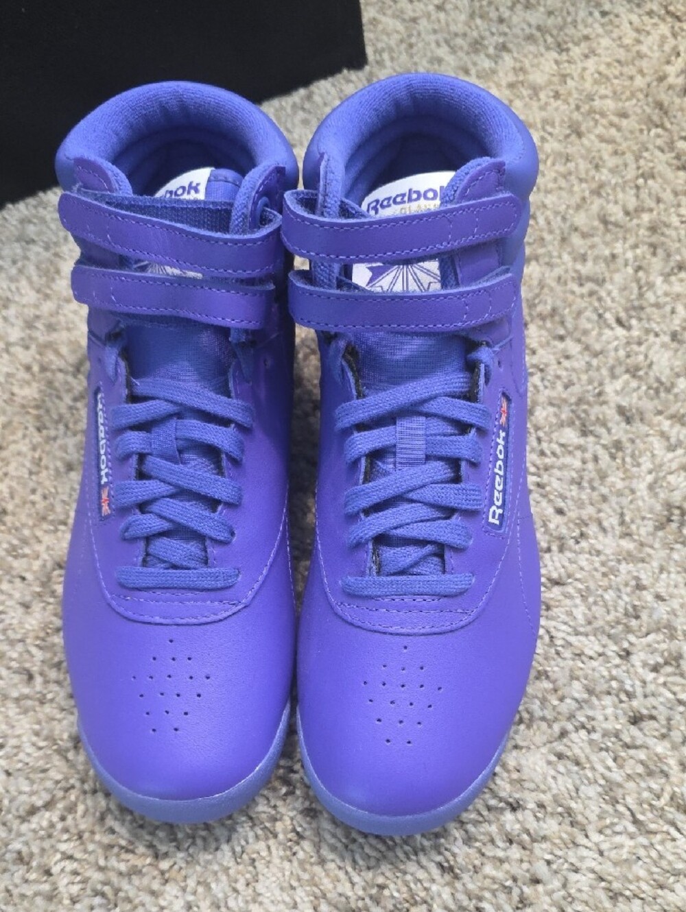 Reebok Purple High-Top Sneakers with Double Straps - Picture 3 of 11